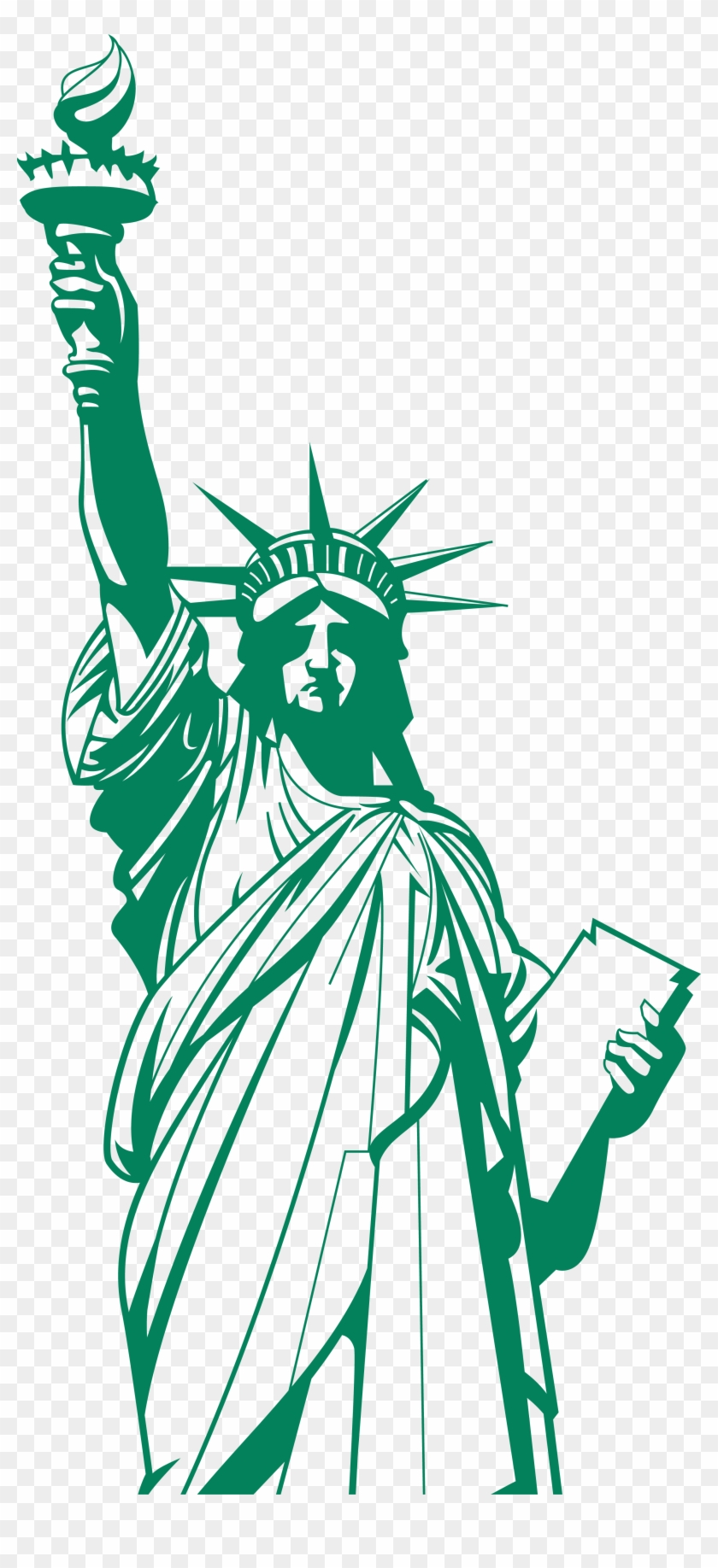 2802 X 5992 12 Statue Of Liberty Drawing Png Transparent Png