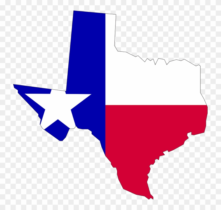 Texas Flag Png - Flag Map Of Texas, Transparent Png - 739x720(#556051 