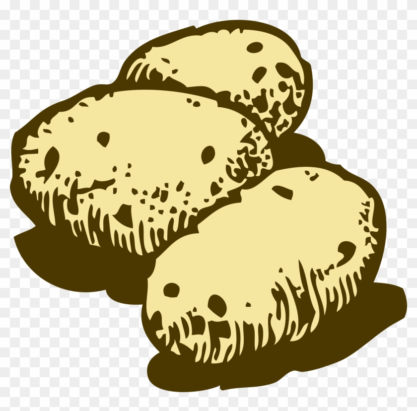 Potatoes Big Image Png Potato Clipart Black And White Transparent Png 2400x2252 Pngfind
