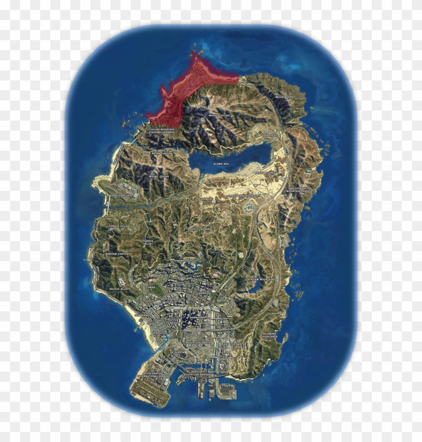 Gta 5 Satellite Map, HD Png Download - 600x800(#5511051) - PngFind