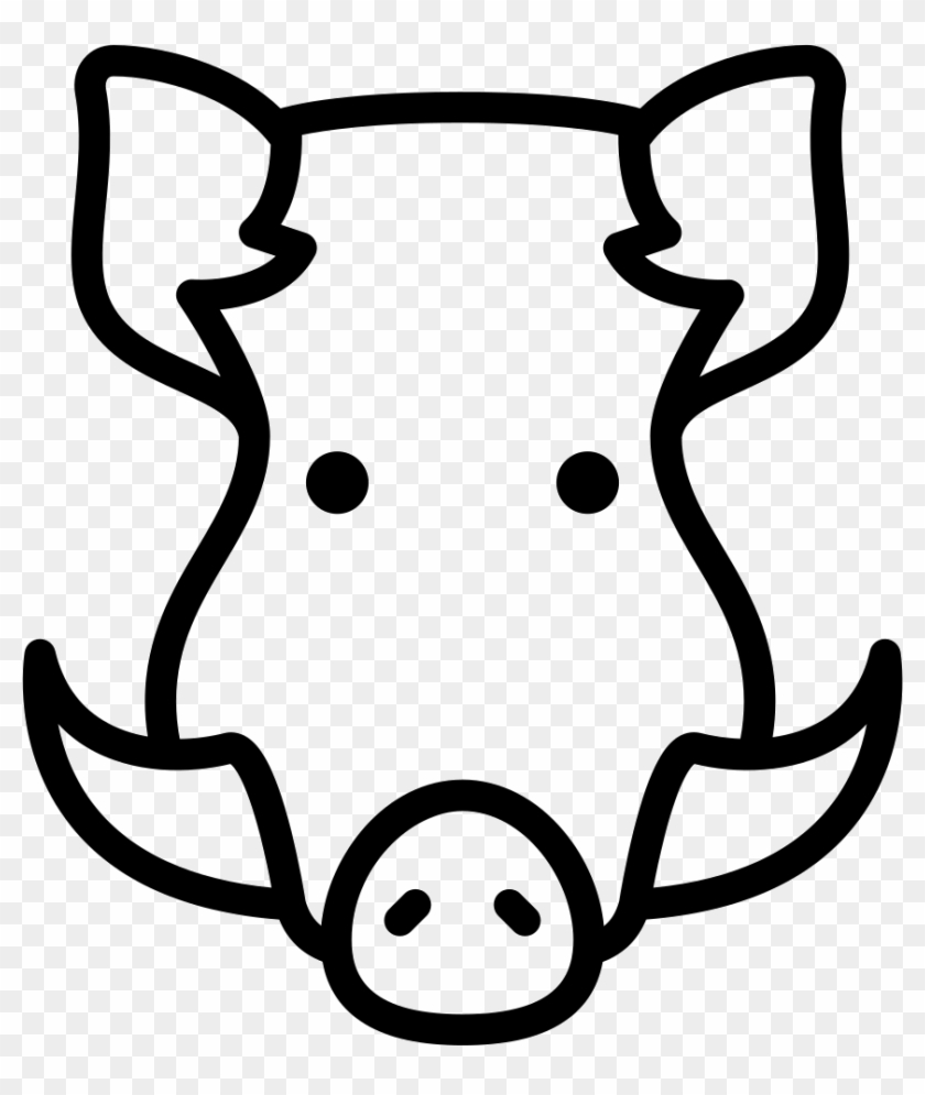 boar head drawing