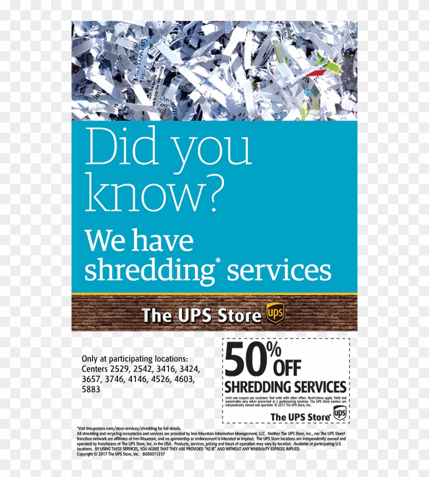 Ups Store Shredding, HD Png Download 560x863(5551315) PngFind