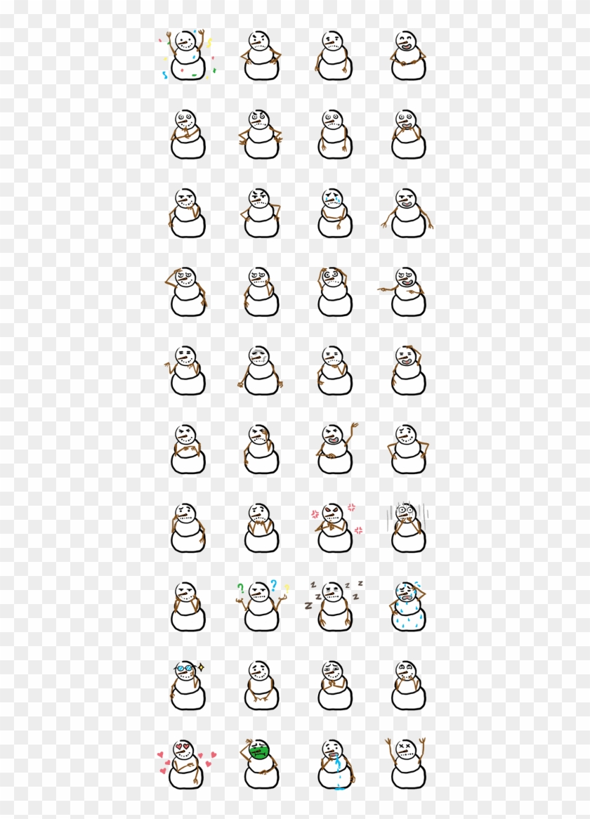 Snowman Emoji Hd Png Download 4x1121 Pngfind