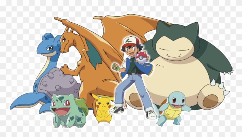 Pikachu Charizard Bulbasaur Lapras Snorlax Pokemon Snorlax Hd Png Download 8x461 Pngfind