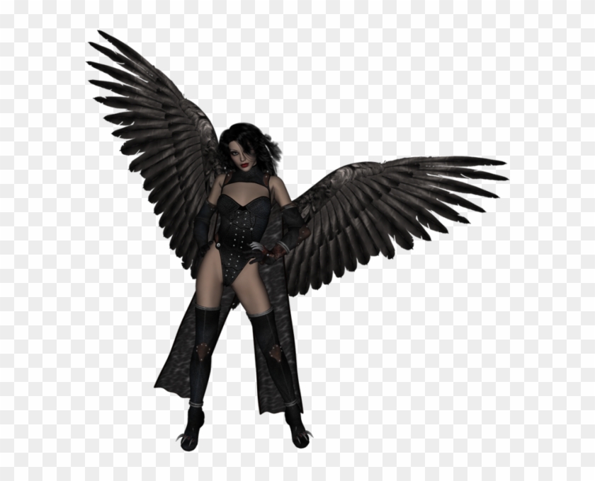 Free: Anime Render Download - Male Dark Angel, HD Png Download