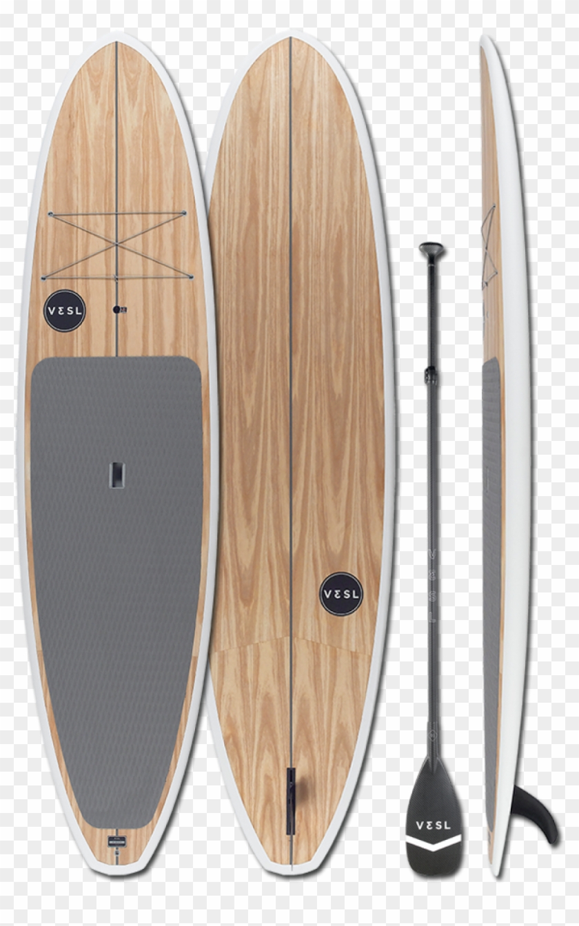 Vesl 2019 Paulownia White - Surfboard, HD Png Download - 1000x2000