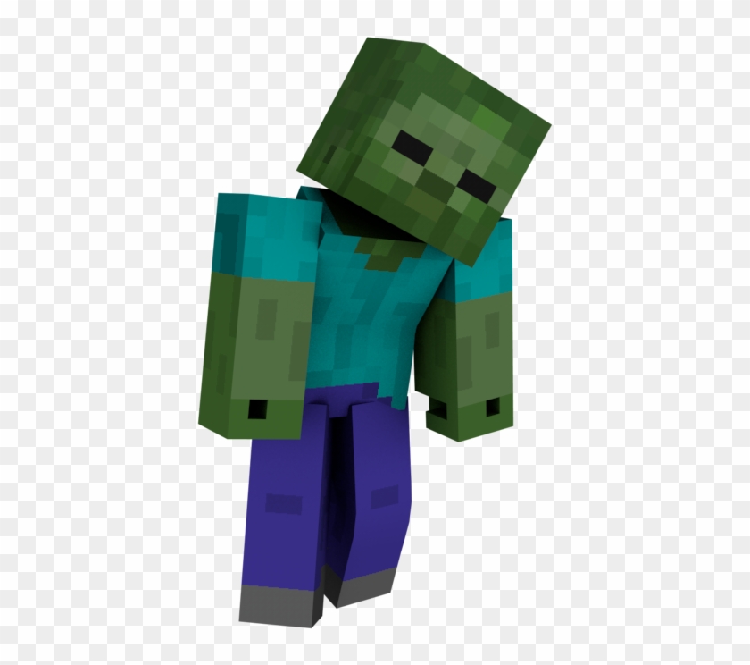 Minecraftsuggestions - Zombie Minecraft 3d Png, Transparent Png ...