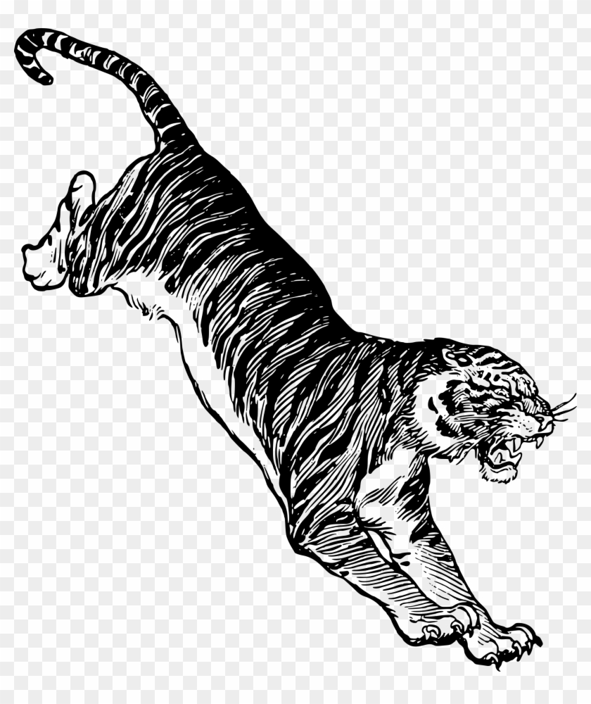 This Free Icons Png Design Of Jumping Tiger, Transparent Png ...