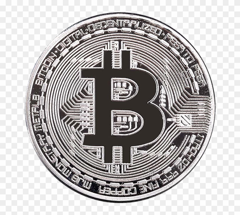 Silver Bitcoin - Silver Bitcoin Coin, HD Png Download - 720x720(#578460