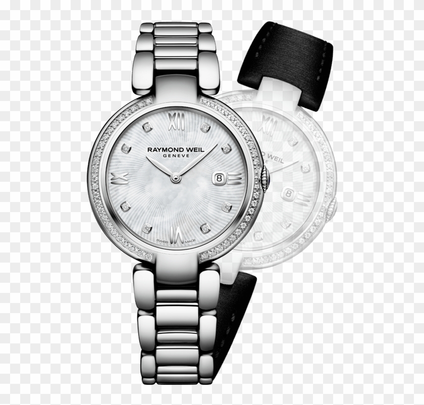 Raymond Weil Shine Ladies Full-diamond Bezel Steel - Raymond Weil 1600 ...