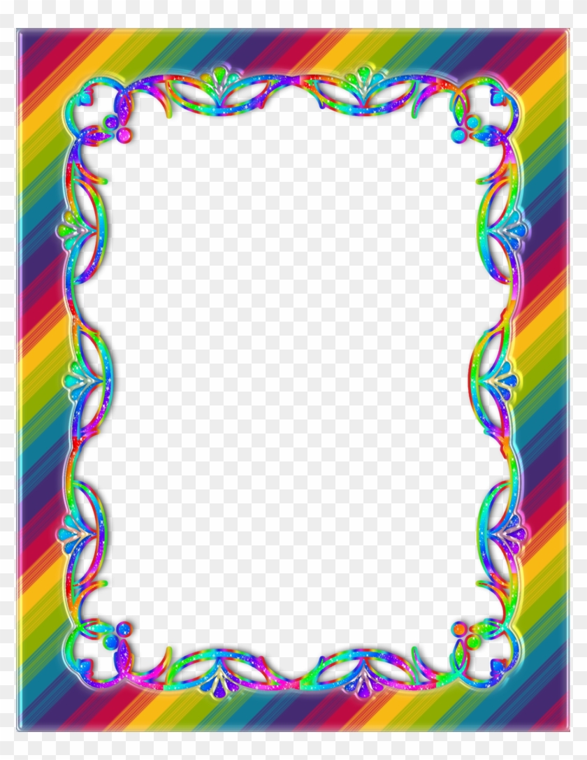 Rainbow Frame Png - Border Template For Retirement, Transparent Png ...