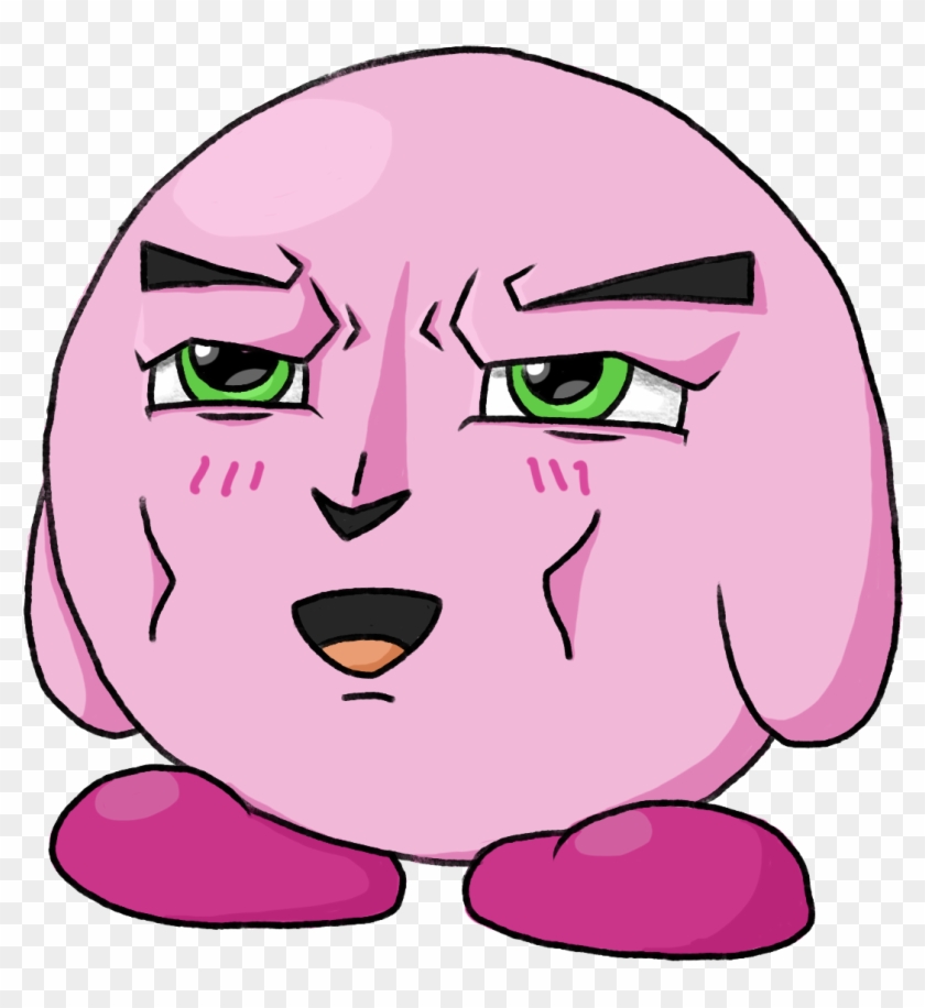 Husbando Kirby - Cartoon, HD Png Download - 1360x1360(#5742742) - PngFind