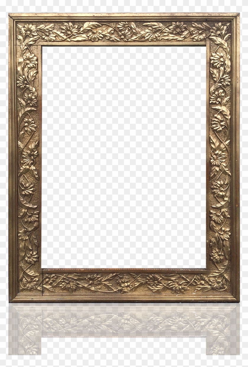 Hand Carved Art Nouveau Frame - Painting Frame Art Nouveau, HD Png ...