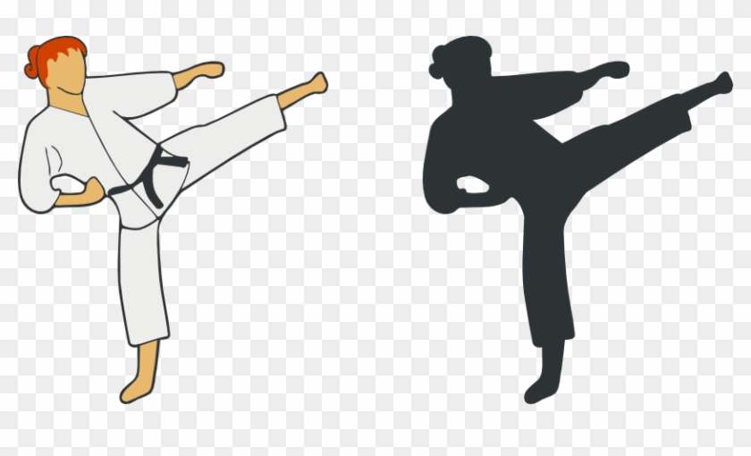 Karate Girl Svg Files For Cricut Cutting Files Stencils Hd Png Download 834x430 5755474 Pngfind