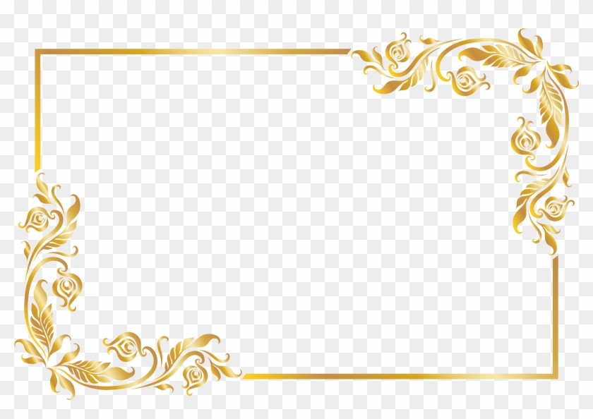 Arabesco Dourado Png Arabescos Dourado Arabesco Moldura Old Border Design Png Transparent