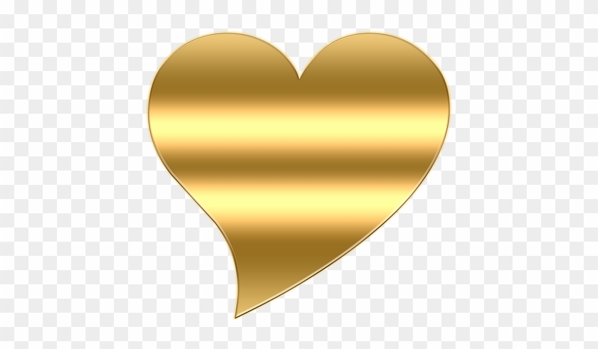 Heart Gold Golden Love Gift Valentine Heart Hd Png Download 7x7 Pngfind