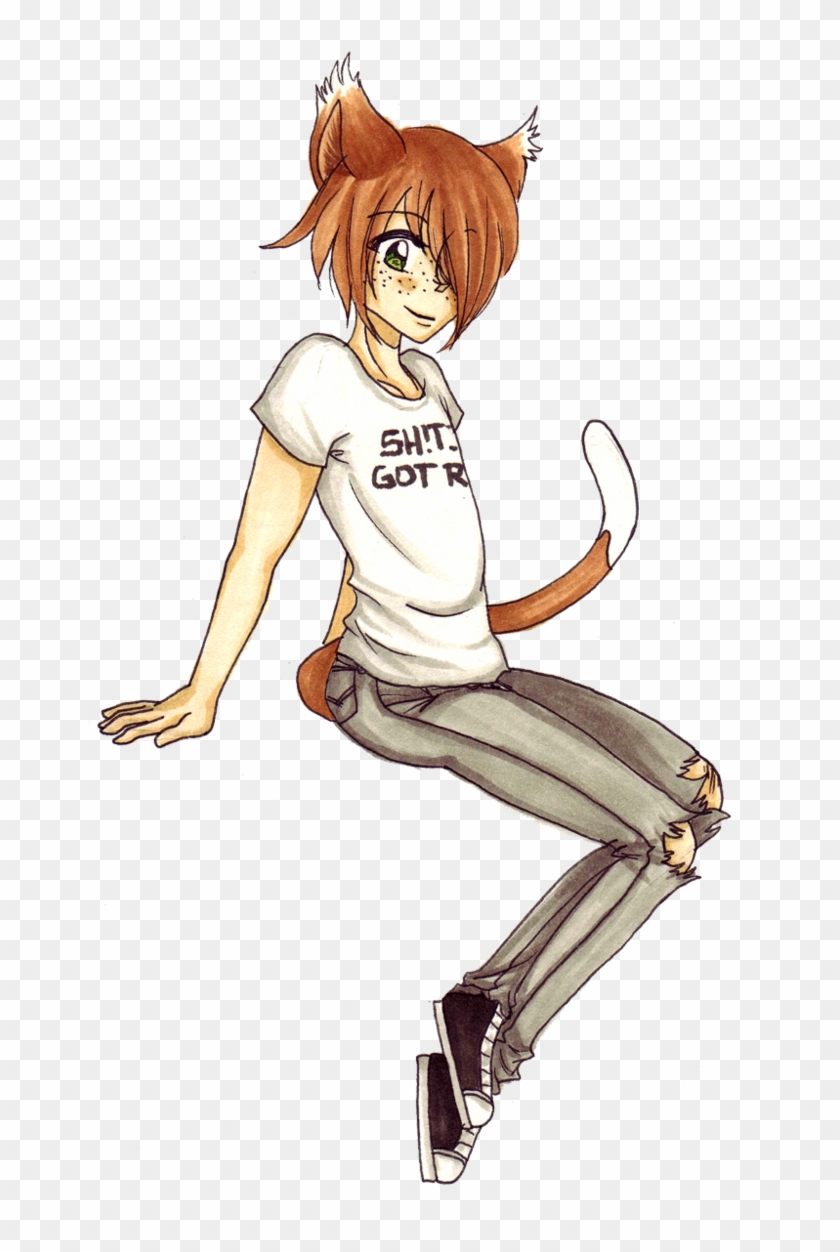 Catboy Bot - Cartoon, HD Png Download - 681x1172(#5797627) - PngFind