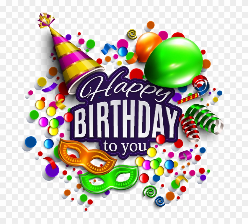 Happy Birthday Ribbon PNG Transparent Images Free Download