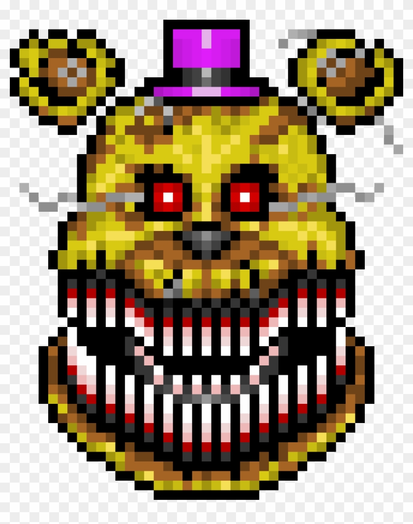 Fixed withered foxy pixel art
