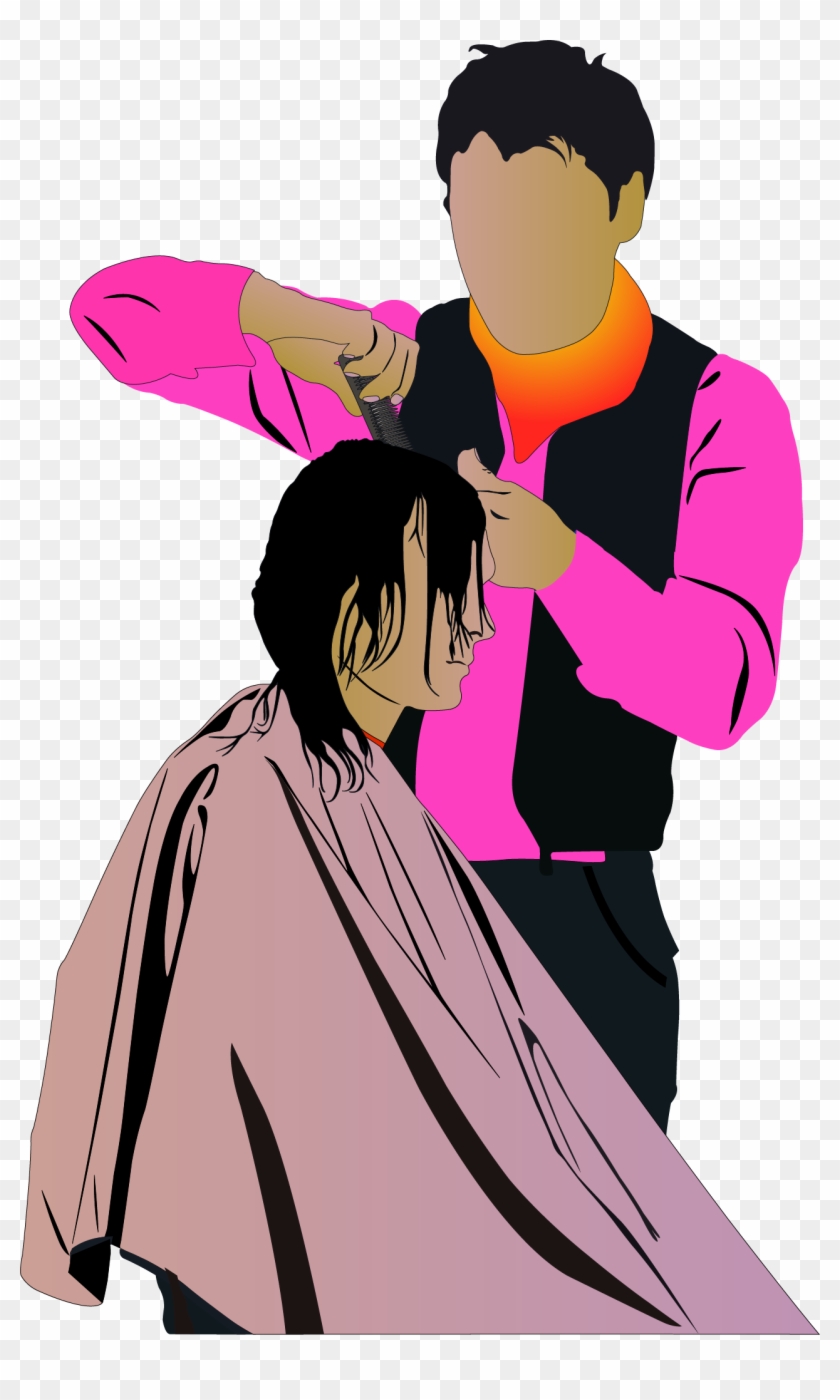 Hairstyle Hairdresser Wardrobe Vector Handmade Haircut Vector Corte De Cabello Hd Png Download 1277x68 Pngfind