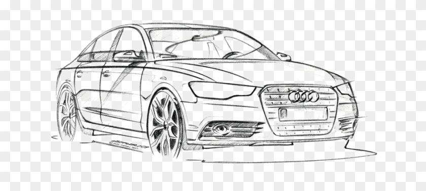 Audi Drawing - Audi A6 2011, HD Png Download - 658x493(#5847056) - PngFind