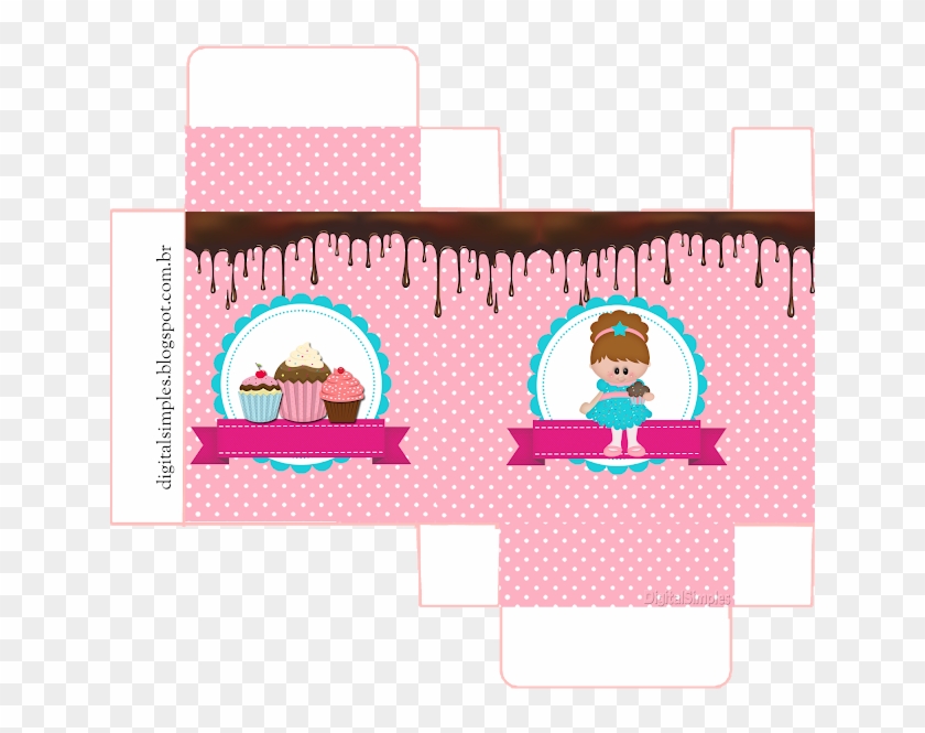 Girls Cooking Cupcakes, Free Printable Box, HD Png Download - 640x608 ...