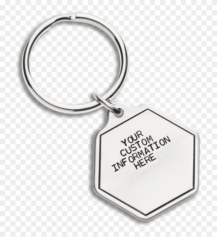 Download Large Hexagon Shape Id Key Tag Keychain Hd Png Download 1200x927 5869061 Pngfind