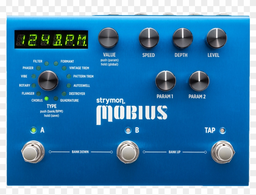 Strymon Mobius Modulation Pedal - Strymon Delay Pedals, HD Png Download ...