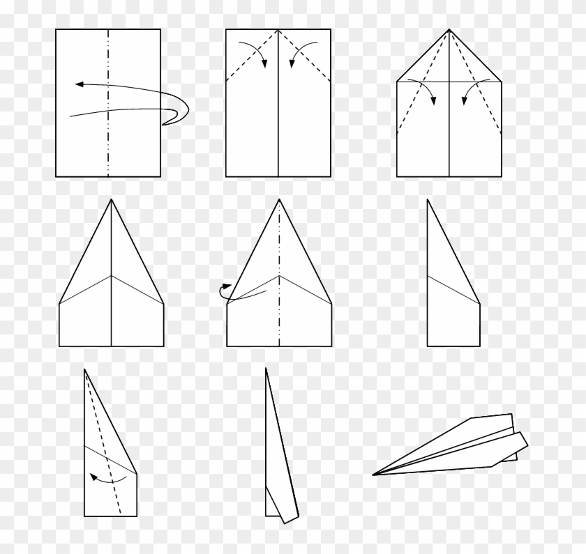 Make A Easy Paper Plane HD Png Download 681x715 596354 PngFind