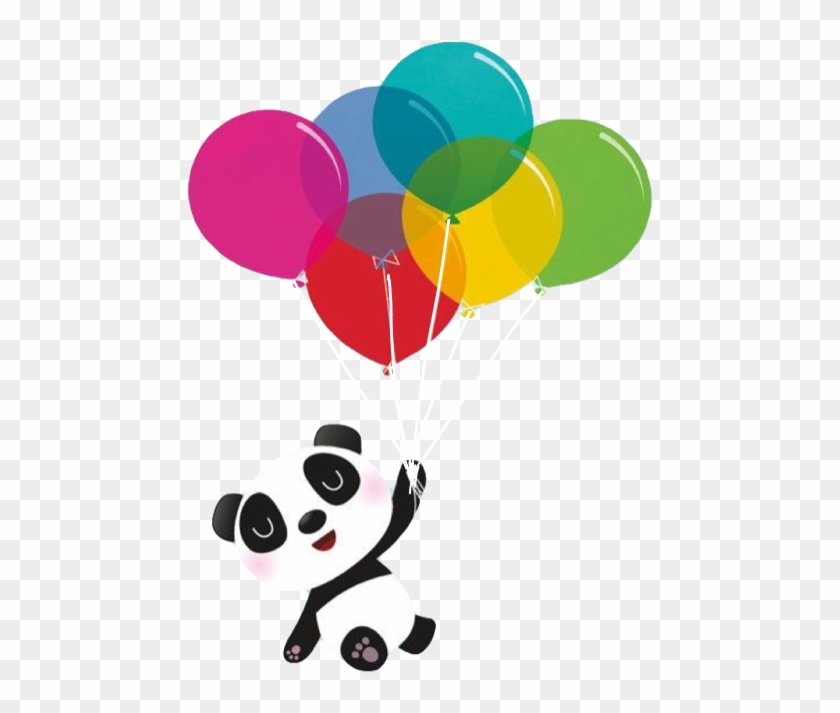 Panda With Balloon Png Transparent Png 640x800 Pngfind