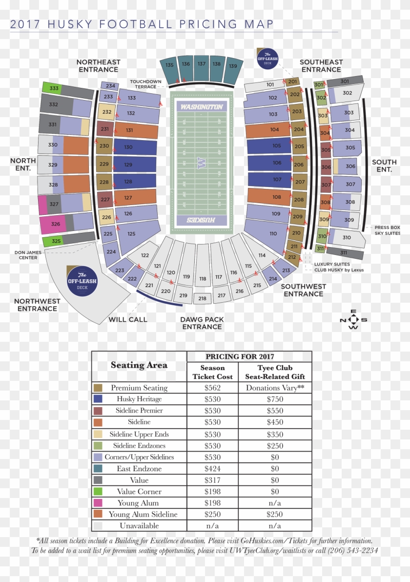 husky stadium seating chart rows