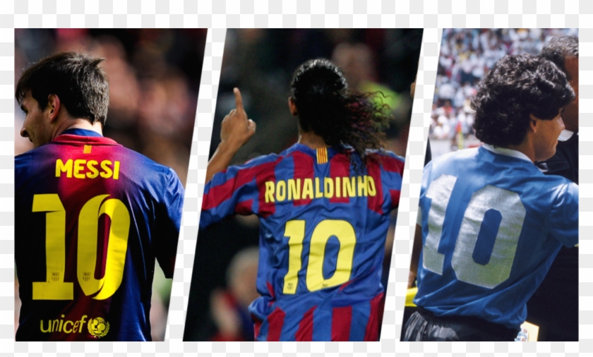 Ronaldinho - The man that handed the #10 jersey to Messi. - Kromah Musa