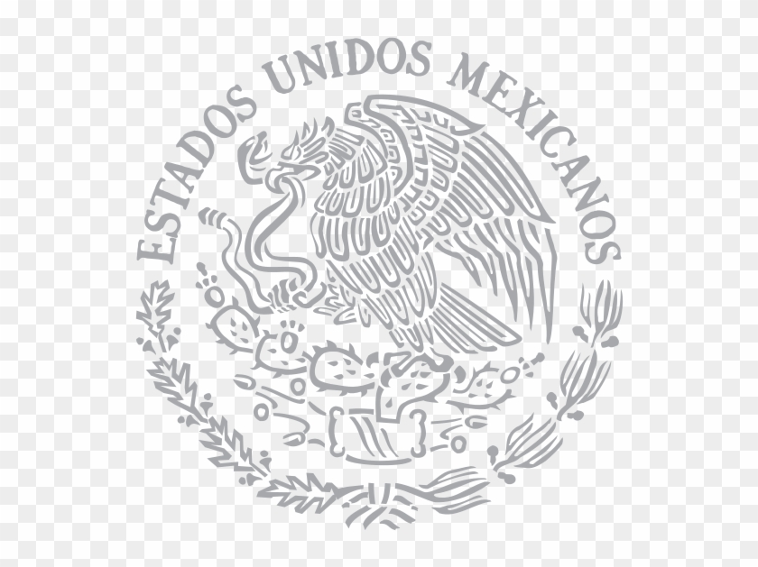 dónde Puedo Estacionar ¿puedo Llevar A Mi Perro ¿habrá - Mexican Flag  Symbol Black And White, HD Png Download - 576x632(#5946633) - PngFind