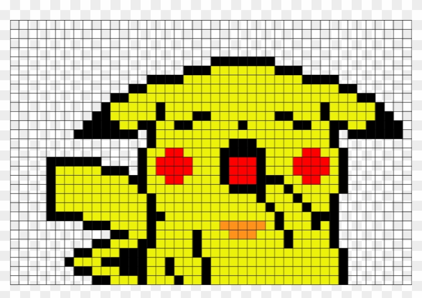 Sleepy Pikachu Pixel Art Hd Png Download 880x581 5953324 Pngfind - roblox pixel art easy