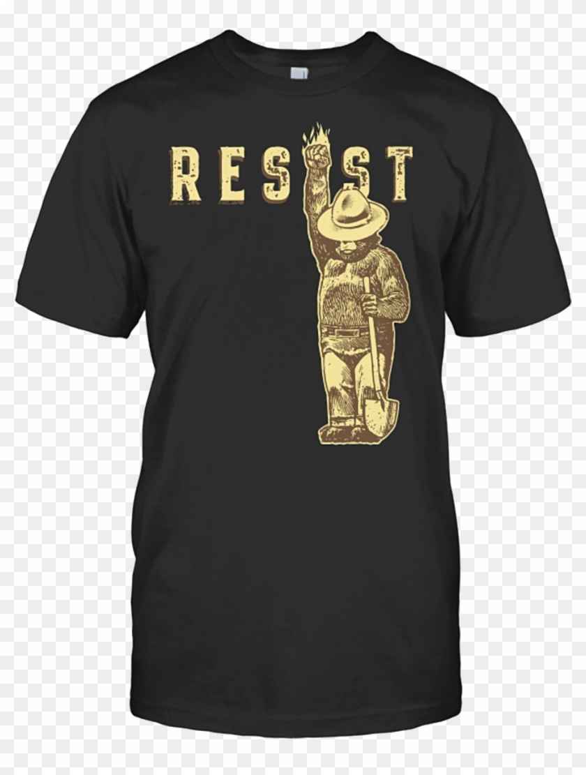 Smokey The Bear Png - Wonder Woman Resist Shirt, Transparent Png ...