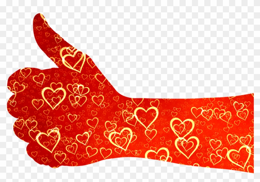 Like Thumb Heart Love Affection Png Image Coup De Coeur Png Transparent Png 990x649 Pngfind