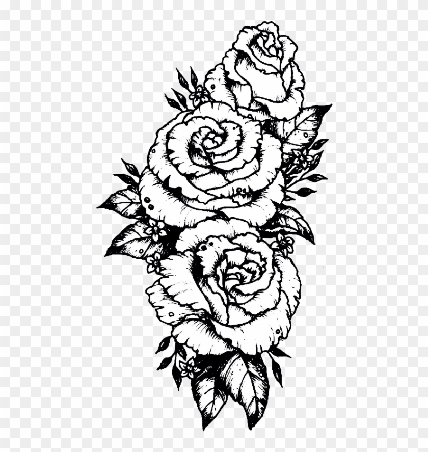 Tumblr Sticker Stickers Flower Flowers Rose Roses Black Rose Forearm Tattoo Drawing Hd Png Download 466x807 674 Pngfind