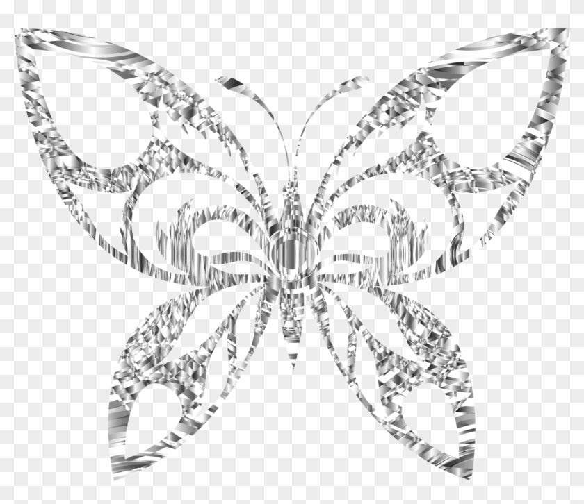 Download Diamond Clipart Butterfly - Clip Art Butterfly Silver, HD ...