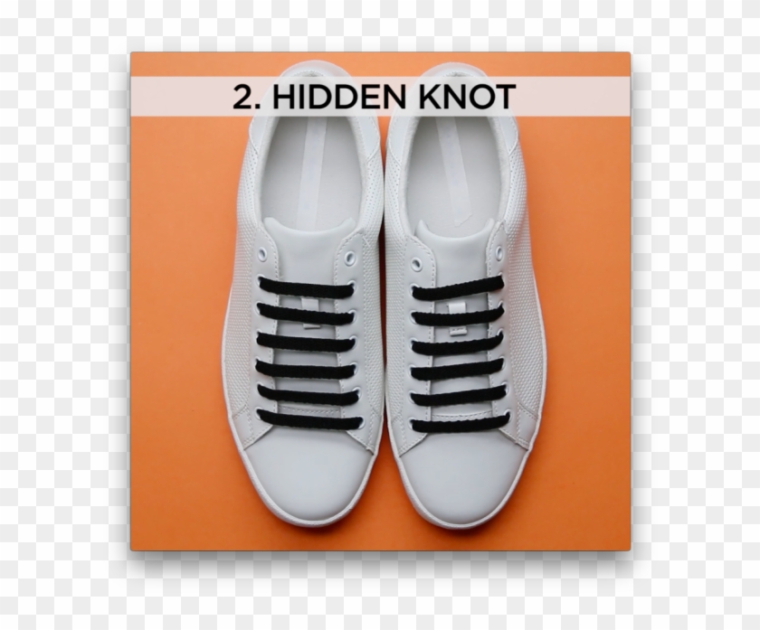 tying shoelaces hidden knot