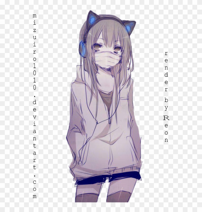 Medium Image  Cat Girl Anime Drawing HD Png Download  578x800953892   PngFind