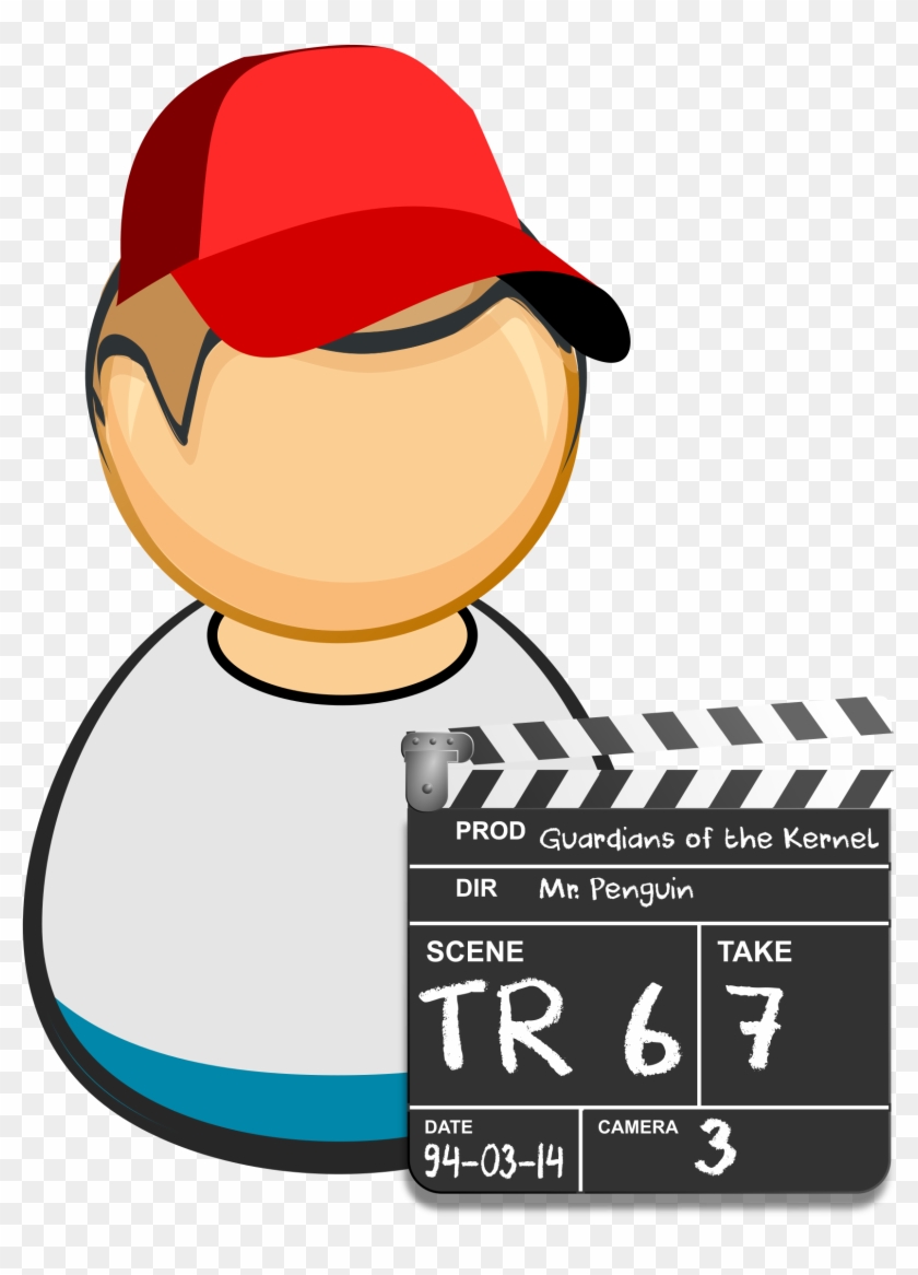 This Free Icons Png Design Of Clapperboard Guy - First Aider Clipart ...