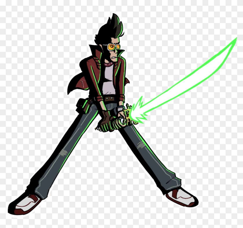 Travis Touchdown - Cartoon, HD Png Download - 1000x1000(#6056137) - PngFind