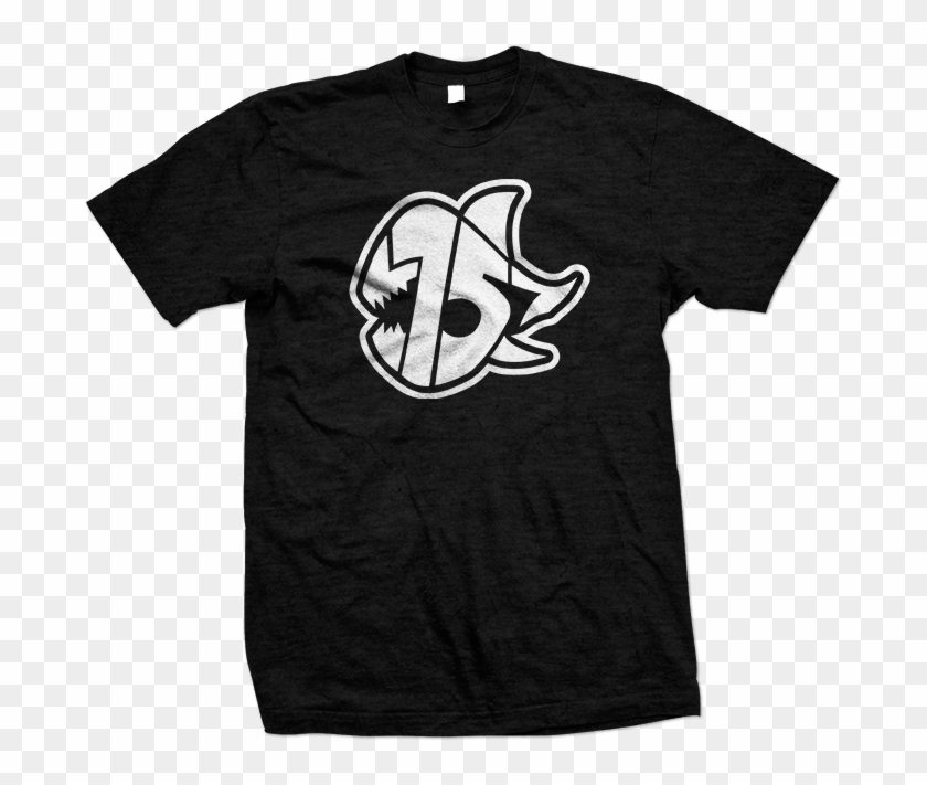 Seven Sharks Logo T-shirt Black White - South Central T Shirts, HD Png ...