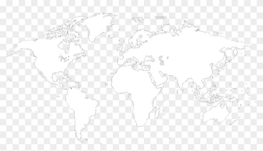 Viajero Solitario - Global Map Without Borders, HD Png Download ...