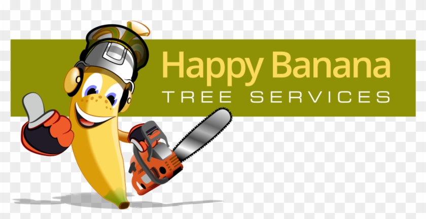 Happy Banana Tree Services Logo - Cartoon, HD Png Download - 1134x519