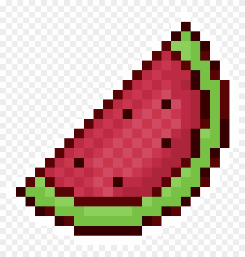 Watermelon Stamp - Cute Pixel Art Easy, HD Png Download - 1184x1184