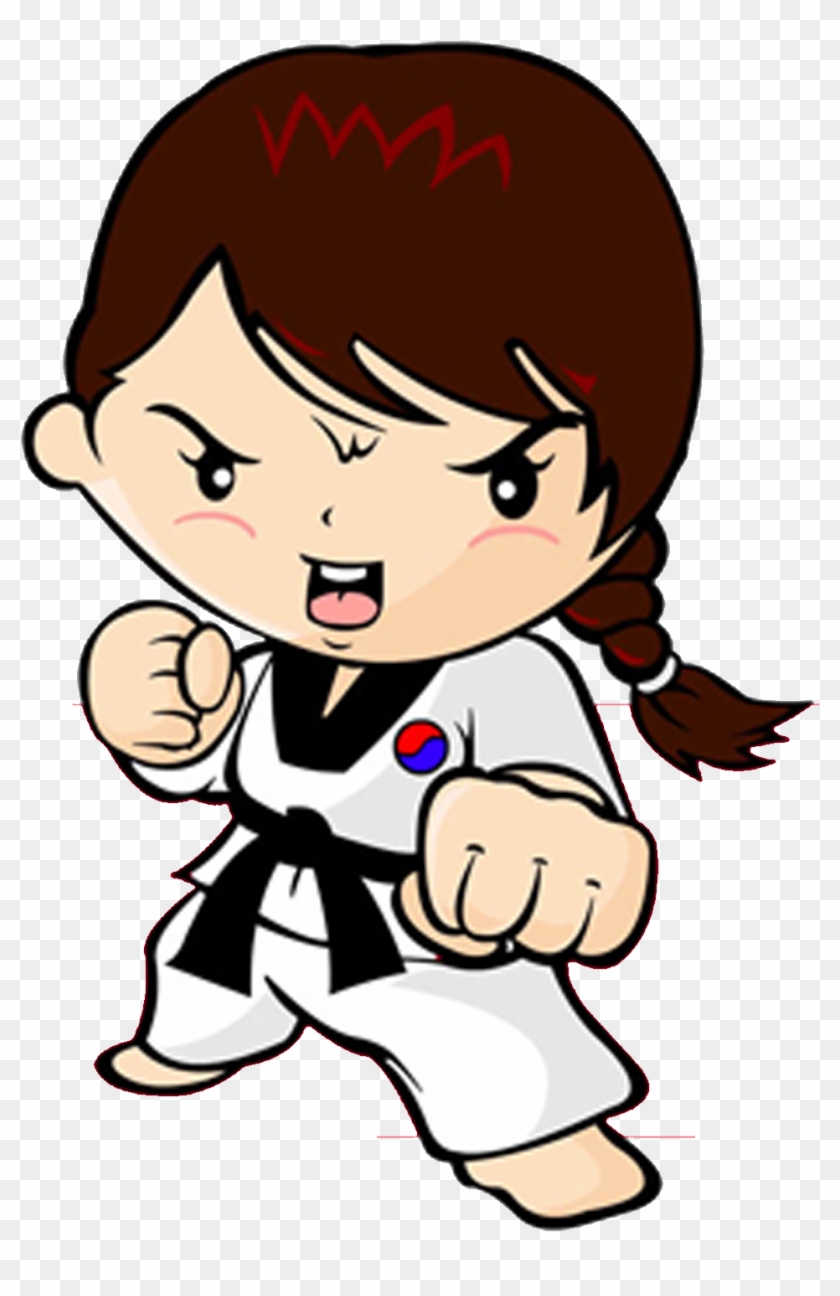 Taekwondo Open Day - Taekwondo Girl Clip Art, HD Png Download ...