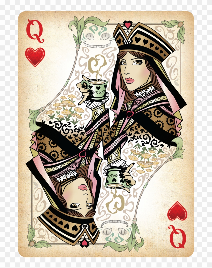 The Queen Of Hearts Playing Card Queen Of Hearts Playing Card Tattoo Hd Png Download 764x1046 Pngfind