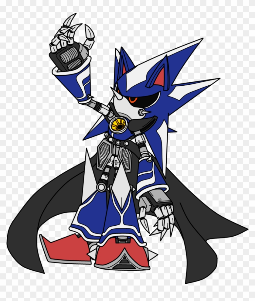 Neo Metal Sonic transparent background PNG cliparts free download