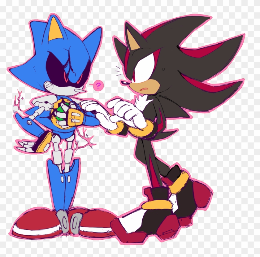 “for @huffysweetpotato - Sonic Y Metal Sonic Love, HD Png Download ...